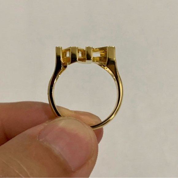 Michael Kors Gold-Tone Logo Ring Size 8 - Picture 4 of 13